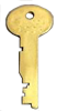 Flat Steel - Safe Deposit Key